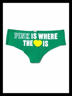 💕ⓅⒾⓃⓀ ⓋⓈ VINTAGE/RARE/HTF “PINK IS WHERE THE 💛IS” ELR  Cheeky Hipsters NWT💕